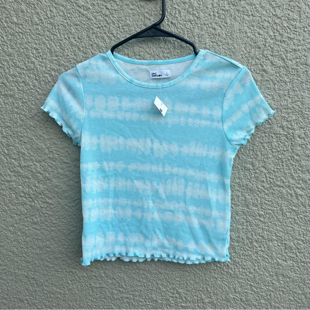 Tie dye thermal shirt